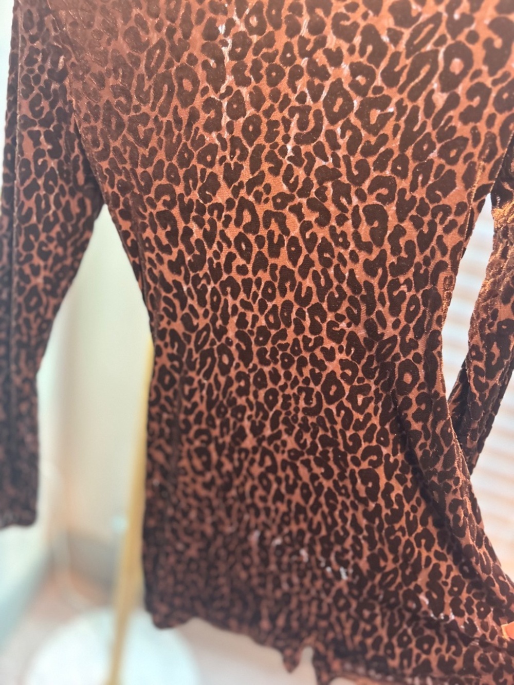 Leopard Mesh Romper - Picture 3 of 3